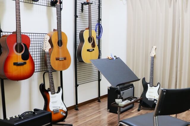 ギター教室　レッスン室