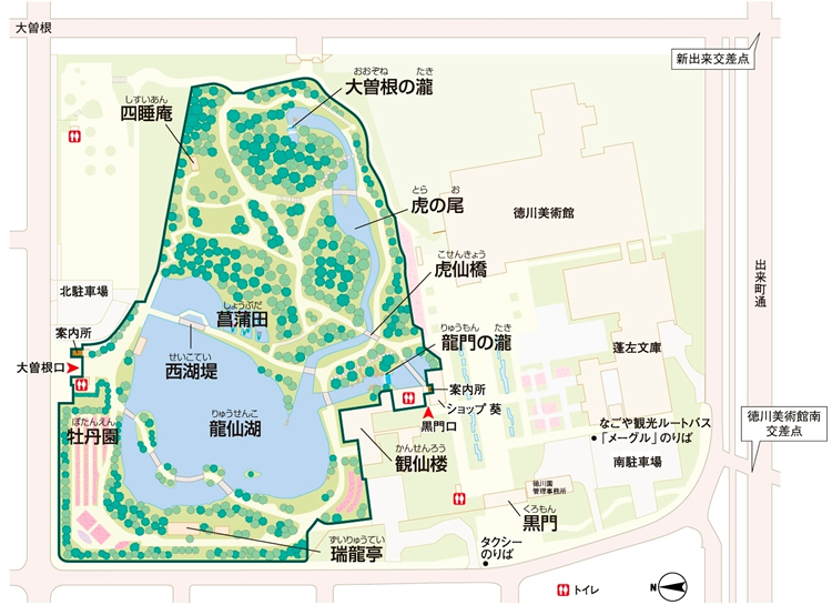 徳川園 地図