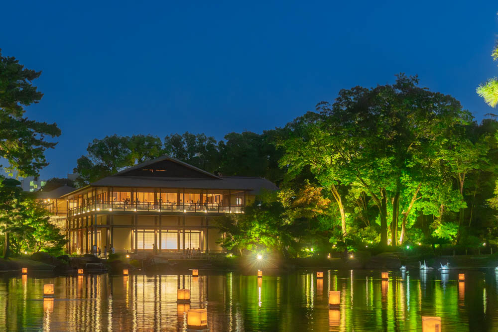 徳川園 夜の観仙楼